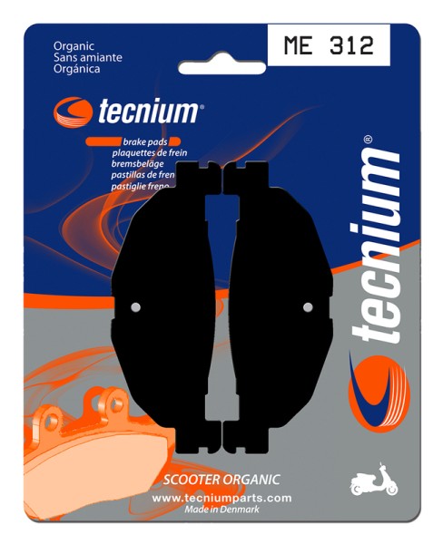 Tecnium Scooter Organic Brake Pads - ME312
