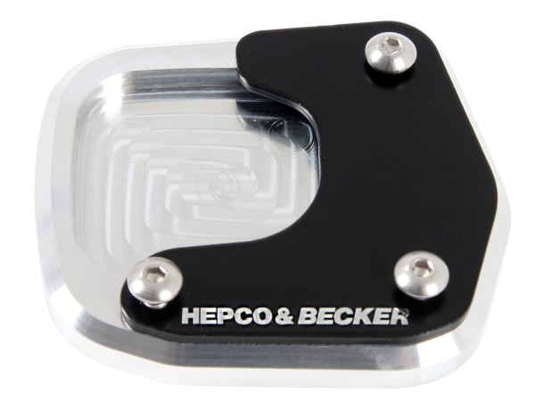 Side stand plate silver black for Honda NC 750 X (Bj.14-) Hepco & Becker