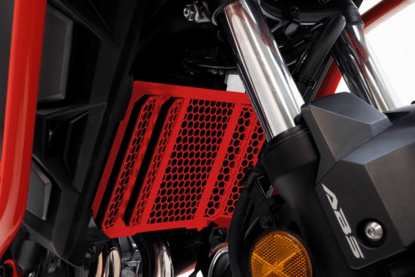 Radiator guard for Honda CB 500 X (19-23) / NX 500 (24-) aluminum red