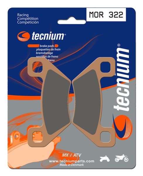 Tecnium Racing MX/ATV sintered metal brake pads - MOR322