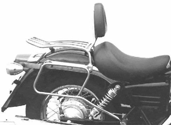Pipe leather bag holder chrome for Honda VT 125 C2 Shadow (99-00) Hepco & Becker