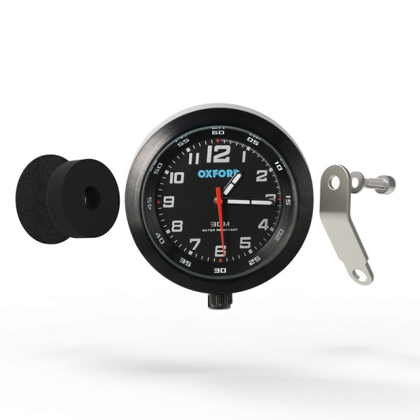 ANALOG CLOCK BLACK FACE/BLACK
