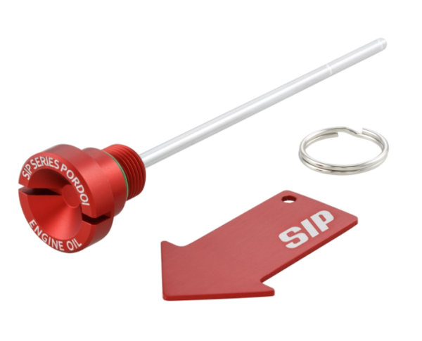 Oil filler plug engine oil for Vespa Primavera/Sprint 125-150cc i.e. 3V 4T AC, red