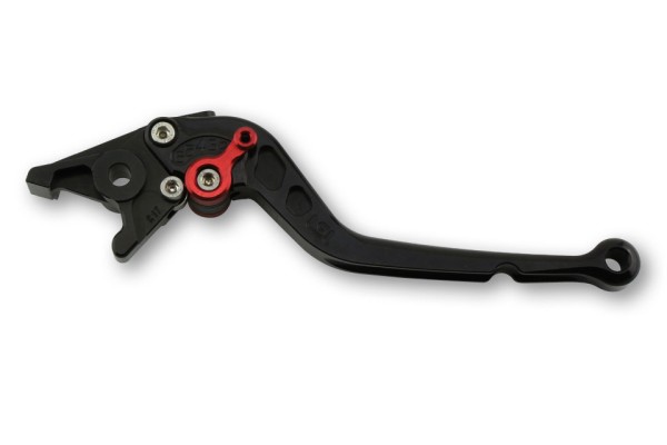 LSL Bremshebel Classic R78R, lang, schwarz/rot