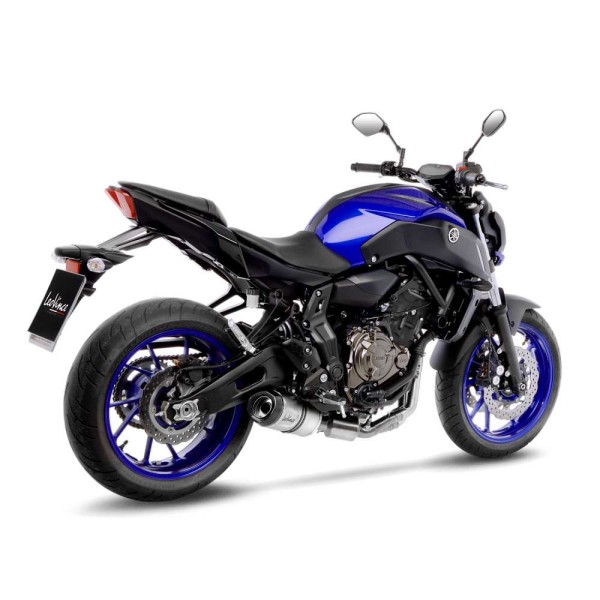 LeoVince complete system LV One Evo for Yamaha MT-07 /Tracer 700 /XSR 700, silver, E-certificate