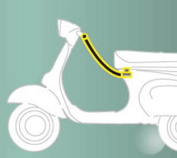 Original anti-theft Piaggio ZIP II 2011 - 2013