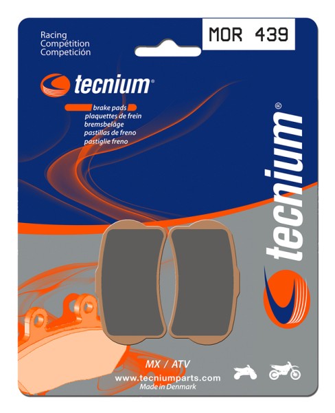 Tecnium Racing MX/ATV sintered metal brake pads - MOR439