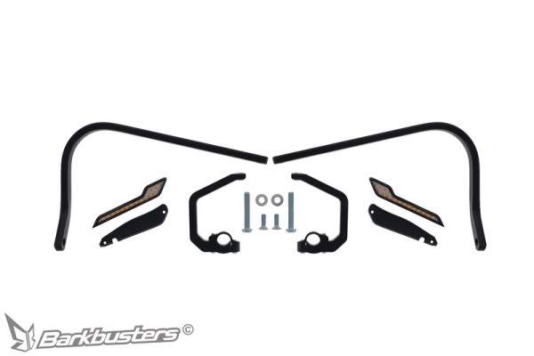Barkbusters hardware kit with LED sequential turn signals - two-point mounting