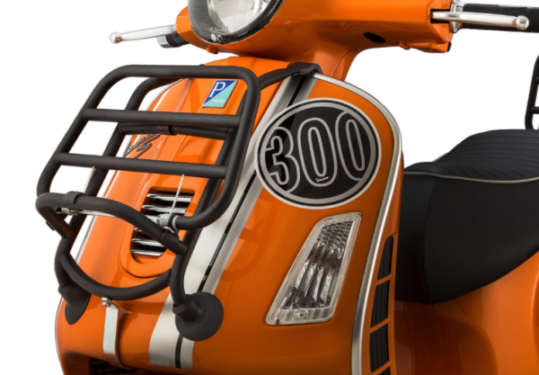 Luggage rack front for Vespa GTS/GTS Super/GTV/GT 60/GT/GT L 125-300cc, foldable, black matt