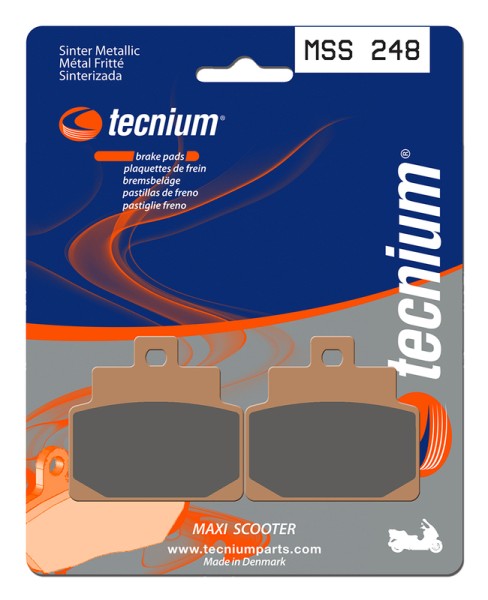 Tecnium Maxi Scooter sintered metal brake pads - MSS248