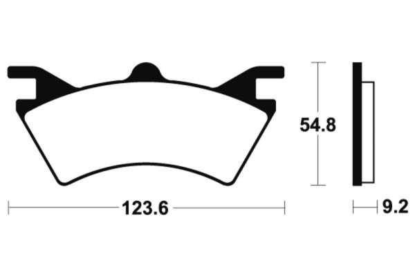 Tecnium Racing MX/ATV sintered metal brake pads - MOR257