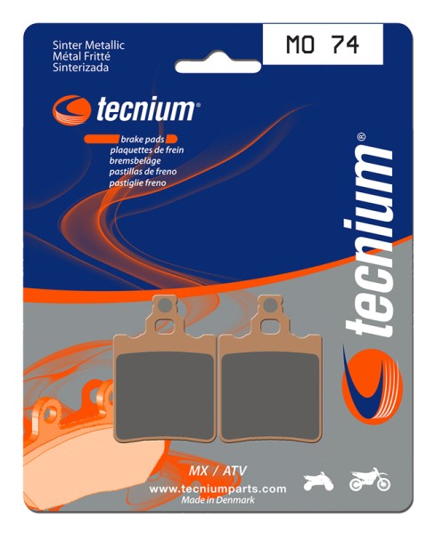 Tecnium MX/ATV sintered metal brake pads - MO74