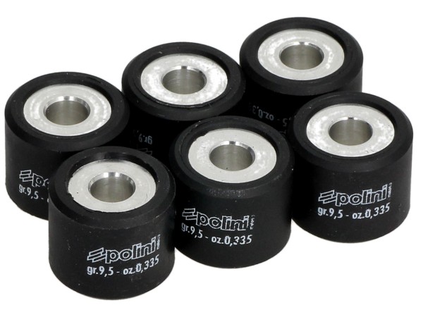 Polini variator roller set, 20x17 mm, 9,5 g, piece: 6