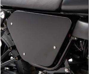 Original covers, aluminum, black for Moto Guzzi V7 I+II