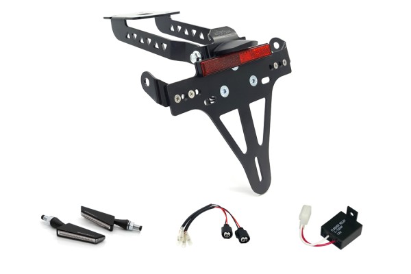 alpha Technik Kennzeichenhalter-Blinker-Kit SQ-LED für Kawasaki Z650 und Ninja 650 Typ: ER650K / EX6