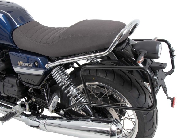Side case carrier fixed black for Moto Guzzi V7 850 Stone Corsa (2024) Hepco & Becker