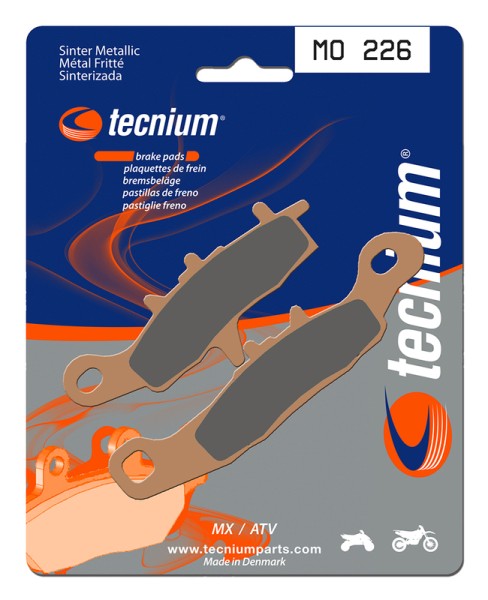 Tecnium MX/ATV sintered metal brake pads - MO226