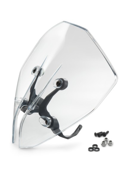 KTM windshield transparent for 790 Duke (Bj.18-) / 890 Duke (Bj.20-)