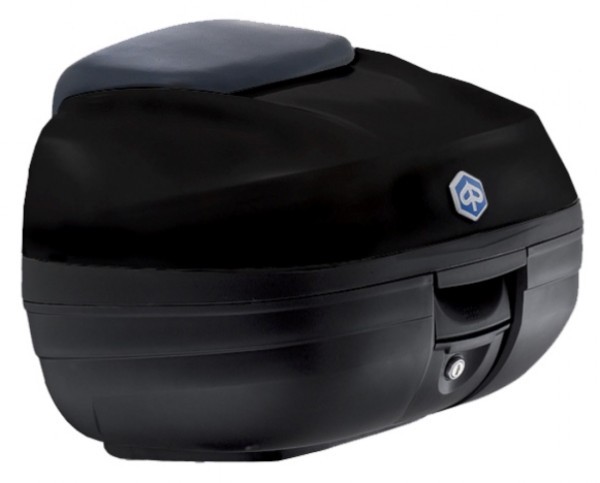 Top Case Kit (incl. mounting plate), 37 l, black for Piaggio MP3 125 / 300 / Sport HPE