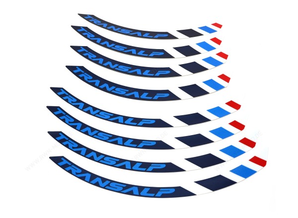 Rim Decal Set Ross White (Tricolor) for Honda XL 750 Transalp (23-) Original