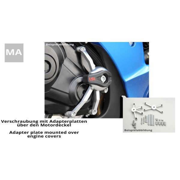 LSL Crash Pad Anbaukit für Suzuki GSX1400, 2002-