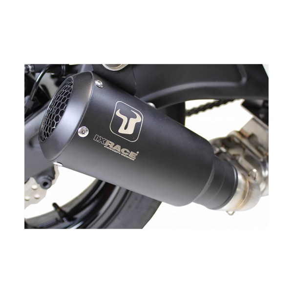 IXRACE MK2 muffler Kawasaki Z 900, open version, stainless steel, E-approved, Euro4+5