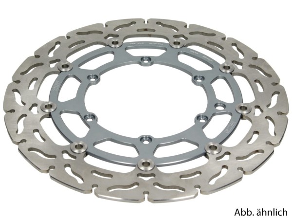 TRW Front brake disc, floating, Ø 282 mm, MSW202RAC