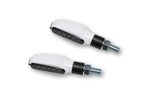 HIGHSIDER Smart Multiface LED turn signal housing white / lens smoke gray (pair), front & rear