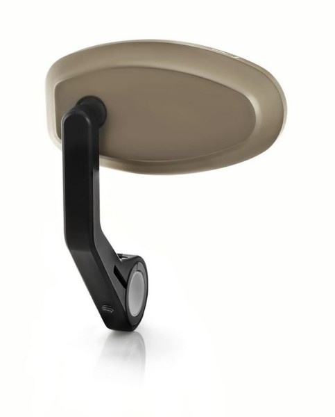 Handlebar end mirror RIZOMA "REVERSE RETRO" left or right for Vespa, bronze anodized