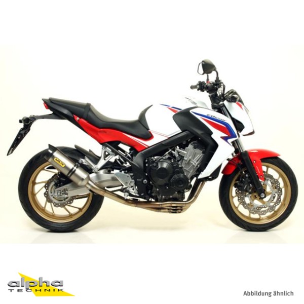 ARROW Auspuff STREET THUNDER für Honda CBR650F 2014-, Aluminium mit Carbon Endkappe (Nur mit ARROW K