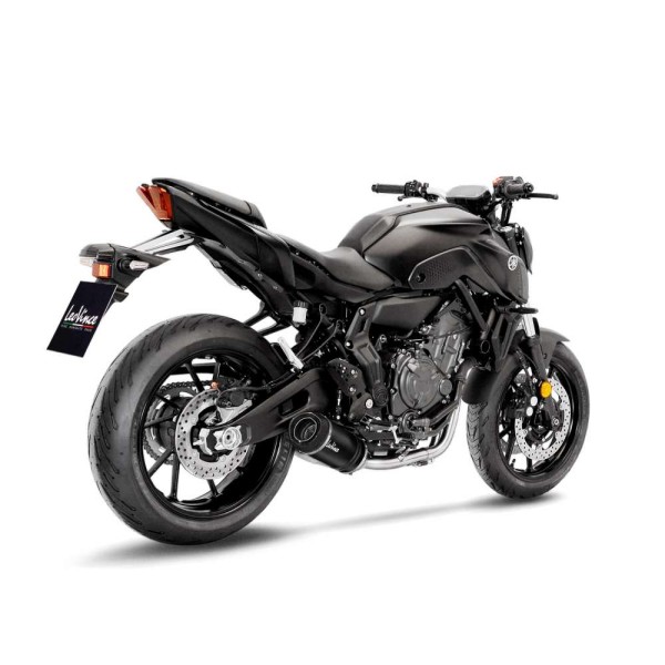 LeoVince complete system LV One Evo for Yamaha MT-07, carbon, Euro5, ABE, E-approval