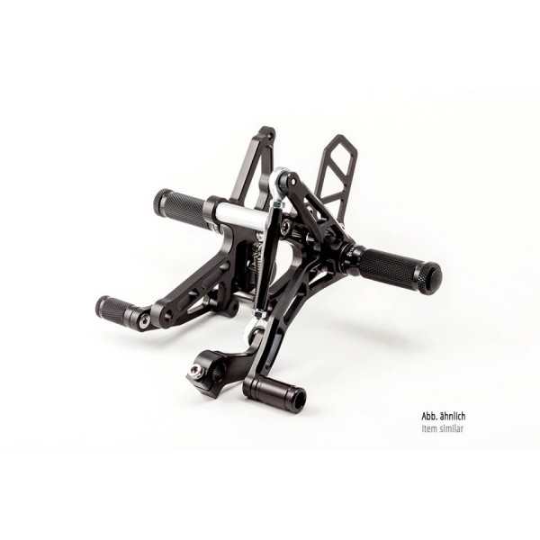 LSL Rastenanlage für Suzuki GSXR600, GSXR750, 2000-2003/ GSXR1000, 2001-2004, schwarz