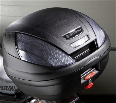 Top case 37 liters, unpainted cover for Suzuki GSF1250N BJ. 2010-2013/ GSX1250F BJ. 2010-2016/