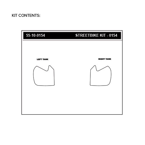 Stompgrip Traction Pads klar, für BMW G310R, 2016-2019