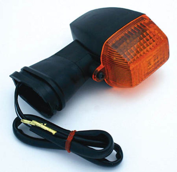 HIGHSIDER Smart Kawasaki style bulb blinker housing black / lens orange (piece), front & rear