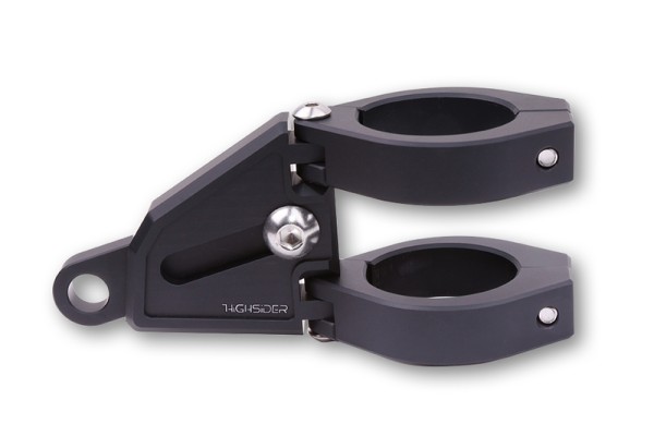 HIGHSIDER pro Extend lamp holder black set, CNC, aluminum, for Ø 35-37 mm, length adjustable