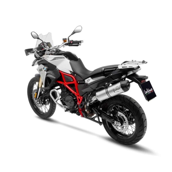 LeoVince exhaust system LV One Evo for BMW F 700 GS /F 800 GS, silver, slip on, E-certificate