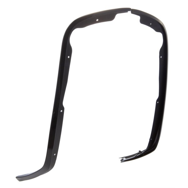 Mono slotted tube leg shield black gloss for Vespa Primavera/Sprint 50-150ccm