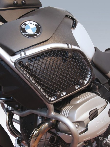 Fuel tank guard for BMW R 1200 GS Adventure, steel, black