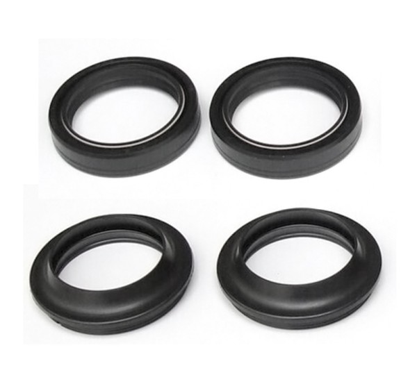Tecnium fork seal ring set with dust caps - 37x49x8/10 mm