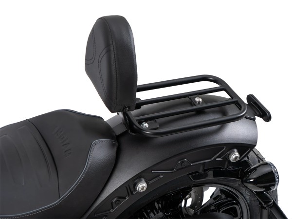 Backrest rider with padding black for Indian Scout Sixty Classic (25-) Hepco & Becker
