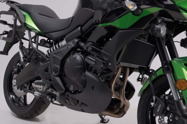 SW-Motech Crash pad kit black for Kawasaki KLE 650 Versys (14-21) - SW Motech