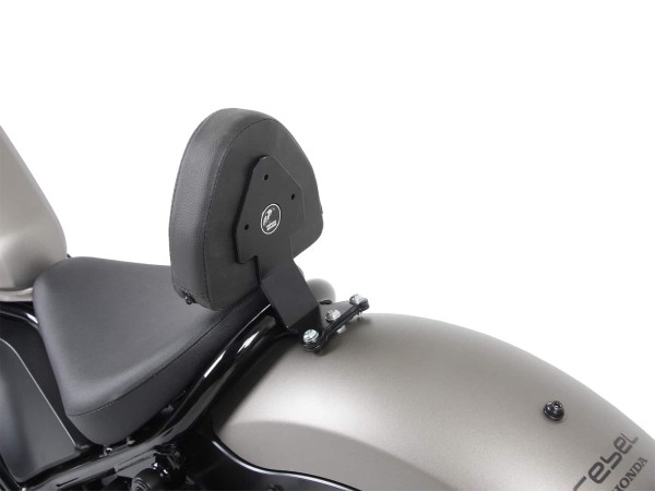 Rider backrest with padding black for Honda CMX 500 Rebel (17-)