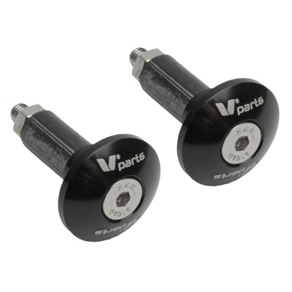 V PARTS handlebar end protector Ø12-18mm black