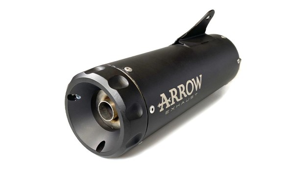 ARROW Exhaust REBEL DARK Slip-On with black aluminum end cap for Honda CMX 1100 Rebel /DCT (21-25)