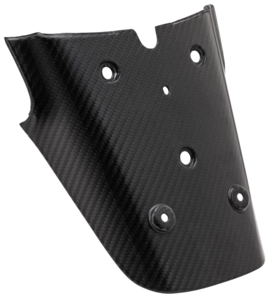 Rear license plate holder for Vespa GTS/GTS Super/GTV 125-300cc, Carbon