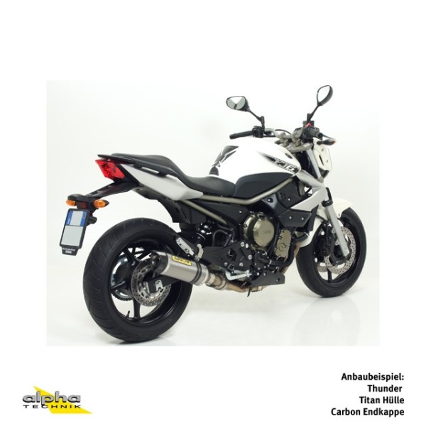 ARROW Auspuff THUNDER für Yamaha XJ6 Diversion 2009-2016, Aluminium