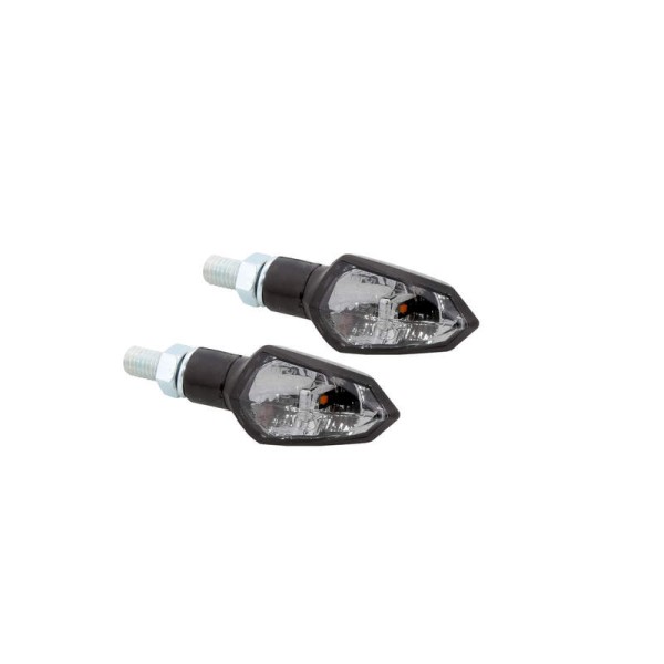 HIGHSIDER Smart Shield-TS LED turn signal housing black / lens smoke gray (pair), front & rear