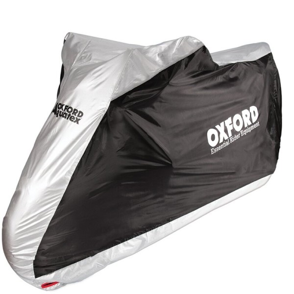 Oxford Indoor / Outdoor Cover Aquatex Black/Silver - Motorcycle / Scooter - M