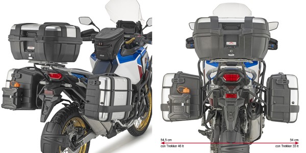 Sidecarrier PL ONE-FIT for CRF1100L Africa Twin Adventure Sports (Bj.20-) Givi